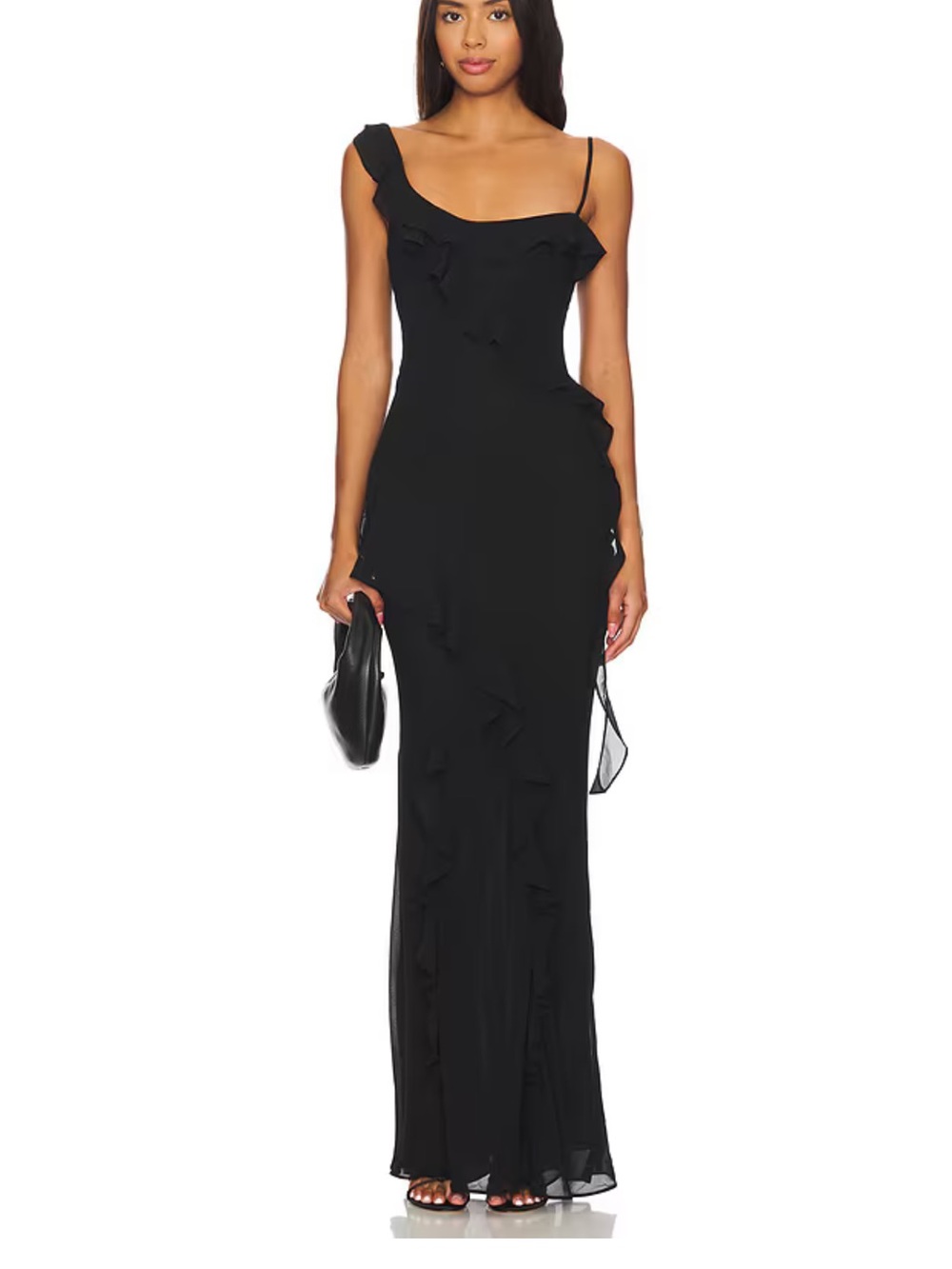 MAJORELLE Teagan Gown in Black